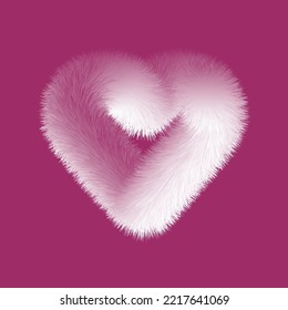  Puffy hearts fly on colorfull background