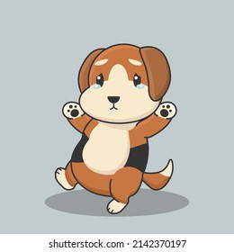 pug cartoon beagle flat drawing pet bulldog vector dog breed comic puppy corgi husky background art