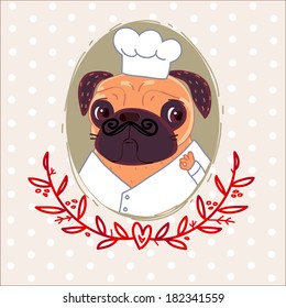 Pug Chef Frenchman