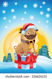 pug christmas present
