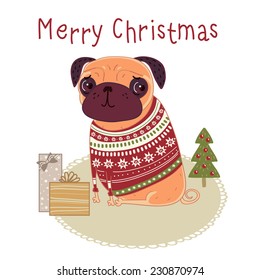 Pug Christmas Sweater