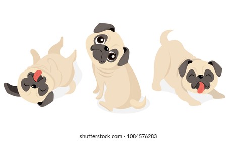 Pug Dog Illustration