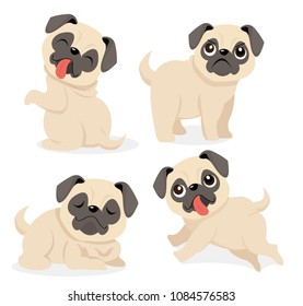 Pug Dog Illustration