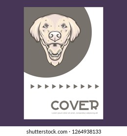 pug dog illustration with slogan - Vector 