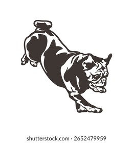 Pug Dog logotipo design vetor. Silhueta Pug Dog modelo ilustração. Símbolo de ícone