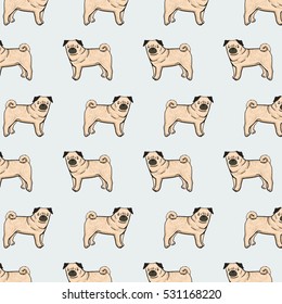 pug dog pattern