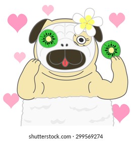 Pug fruit facial pack