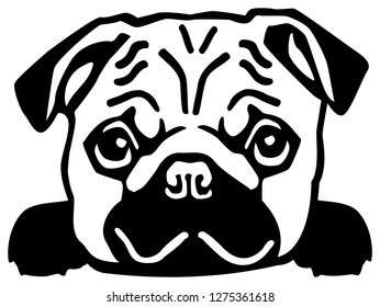 Cabeza de puño en blanco y negro