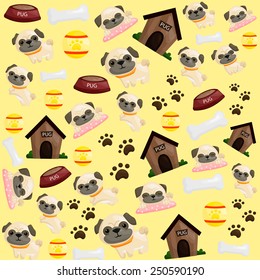 pug puppy background
