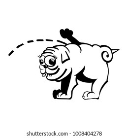 Pug vector illustration