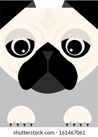 pug vector/illustration
