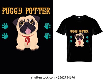 Puggy Potter... T shirt Template