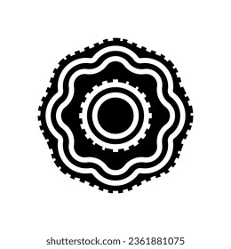 puja thali glyph icon vector. puja thali sign. isolated symbol illustration