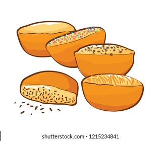 pukis cake vector design