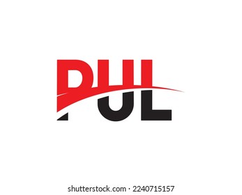 PUL Letter Initial Logo Design Vector Illustration