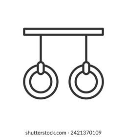 Pull Up Bar Icon Sign Symbol Vector
