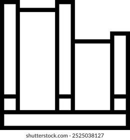 pull up bar icon. Thin linear style design isolated on white background