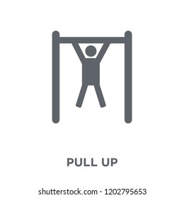 Pull up icon. Pull up design concept from Army collection. Simple element vector illustration on white background.