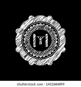 pull up icon drawn on blackboard