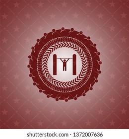 pull up icon inside badge with red background