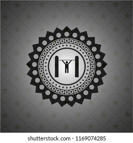 pull up icon inside dark badge