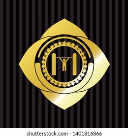 pull up icon inside gold badge