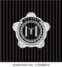 pull up icon inside silvery emblem