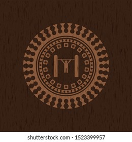 pull up icon inside wood emblem