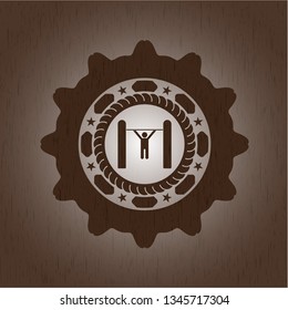 pull up icon inside wooden signboards