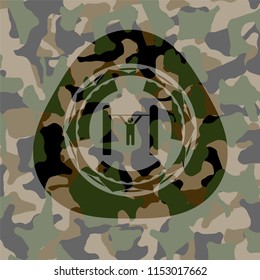 pull up icon on camo pattern
