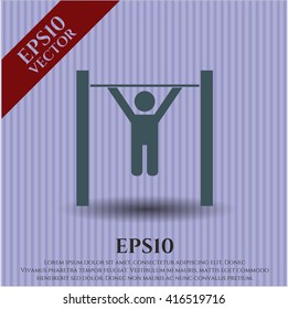 pull up icon vector symbol flat eps jpg app web concept website