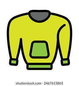 Pull Over Vector Line Filled Icon Design