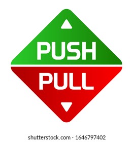 Pull and push vector sign