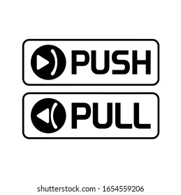 Pull and push vector sign