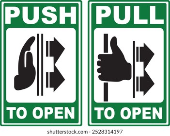 Pull Puss Icon  Abstract colour door open or close 