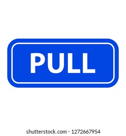 Pull sign. Vector illustration