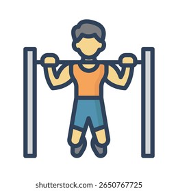 Pull up Vector Icon which can easily modify or edit

