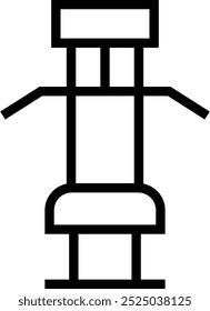 pulldown icon. Thin linear style design isolated on white background