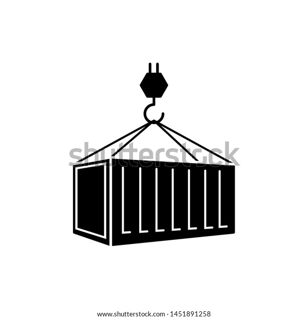 pulley container icon shipping vector sign stock vector royalty free 1451891258 https www shutterstock com image vector pulley container icon shipping vector sign 1451891258