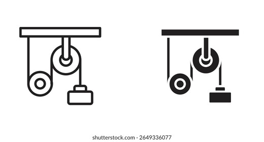 Ícone de polia Ilustrações de design. ícones da Web editáveis
