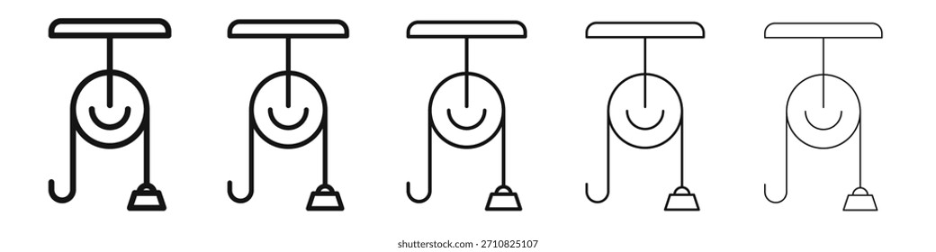 Pulley icon design, logo, app, UI. Vector illustration, EPS