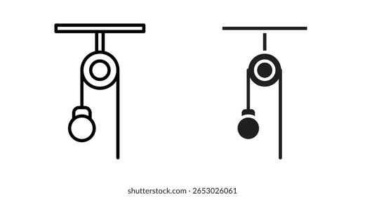 Ícone de polia Ilustração de modelo de vetor de design de logotipo