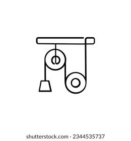 
Pulley Line Style Icon Design