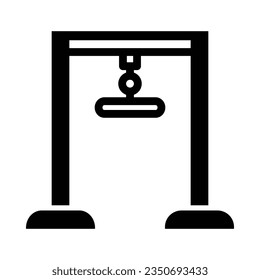 Pulley Machine Vektorsymbol für die persönliche und kommerzielle Nutzung.
