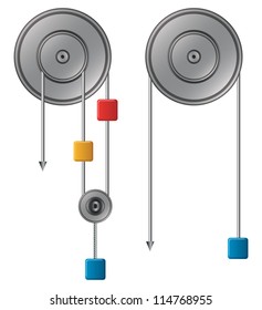 Pulley vector illustration