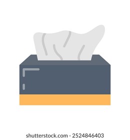 Pulling Paper Tissue Flat Icons, Vector illustration