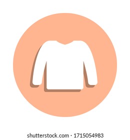 Pullover badge icon. Simple glyph, flat vector of clothes icons for ui and ux, website or mobile application