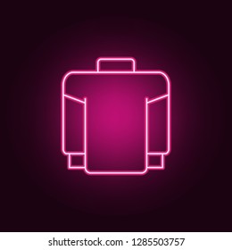 pullover icon. Elements of clothes in neon style icons. Simple icon for websites, web design, mobile app, info graphics