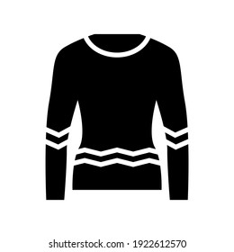 icono de pullover o logotipo símbolo de signo aislado ilustración vectorial - iconos vectoriales de estilo negro de alta calidad

