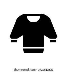 icono de pullover o logotipo símbolo de signo aislado ilustración vectorial - iconos vectoriales de estilo negro de alta calidad
